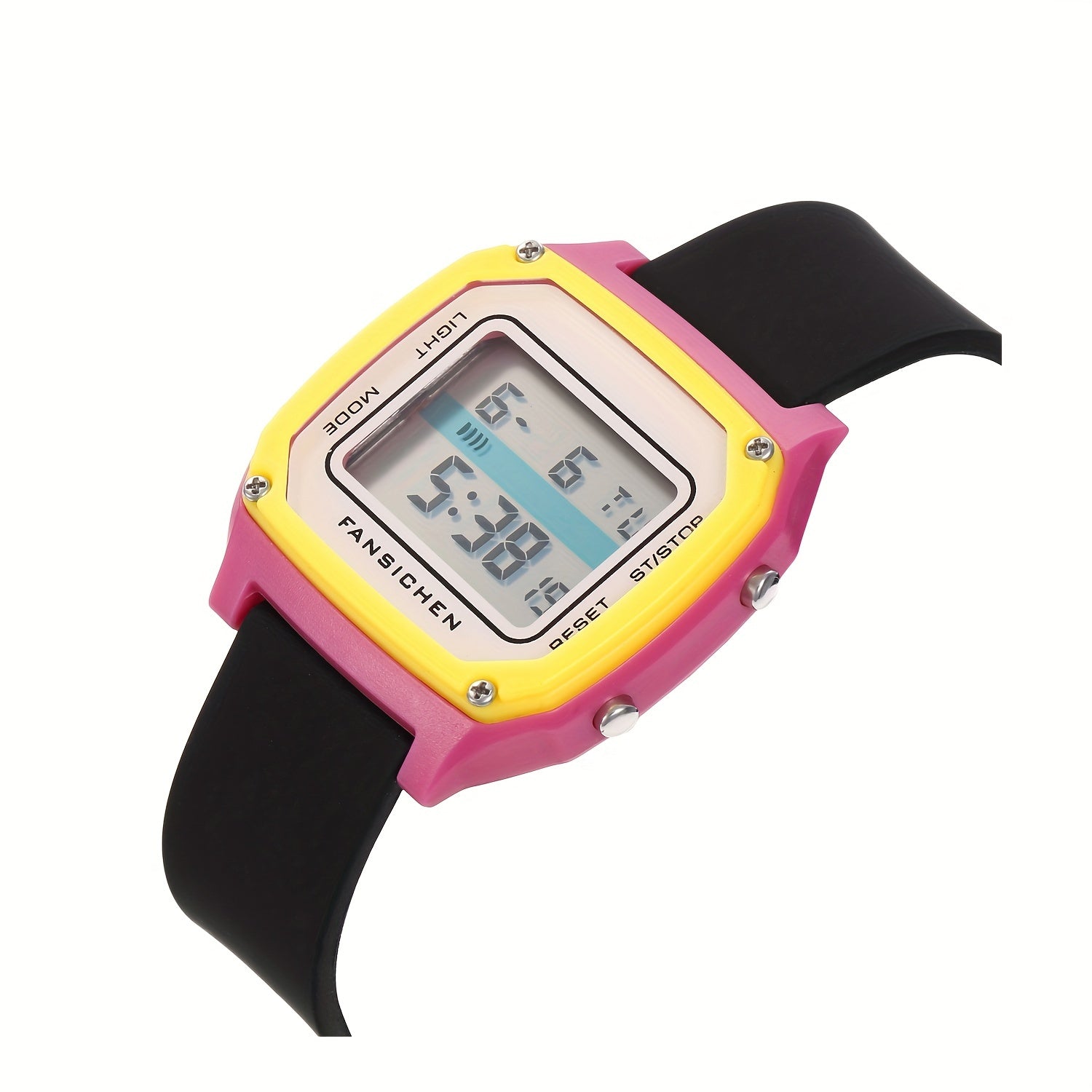 LED Display Electronic Watch with Silicone Strap - Time Date