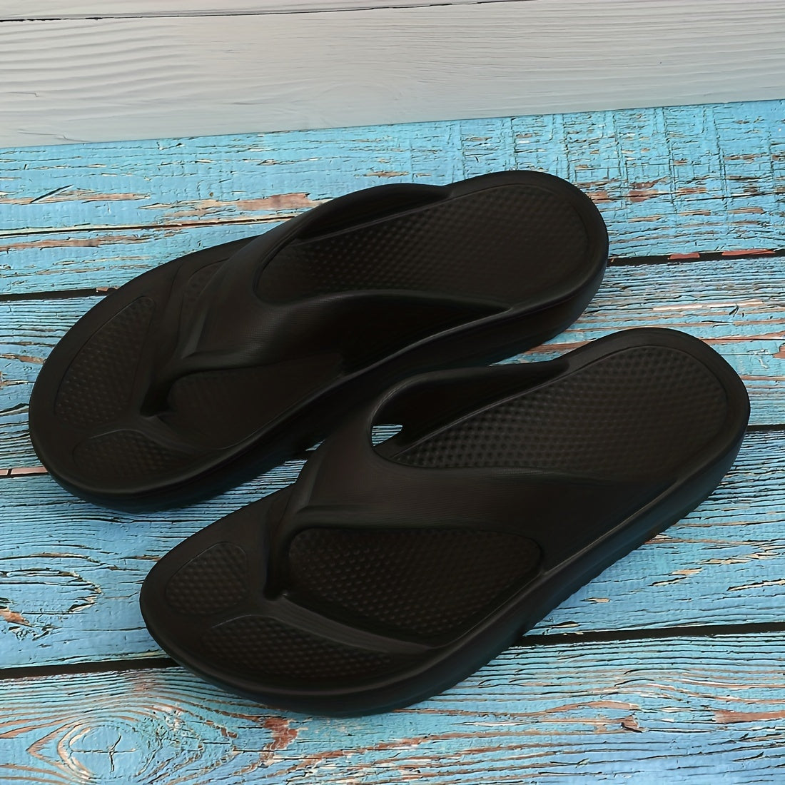 Women's Minimalist Flip Flops Solid Soft Thick Sole Non slip Casual Slides