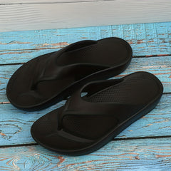 Women's Minimalist Flip Flops Solid Soft Thick Sole Non slip Casual Slides