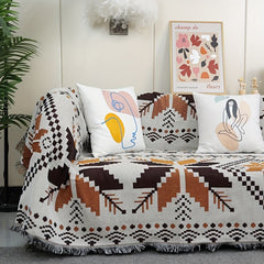 Retro Camping Blanket Sofa Car Blanket Picnic Mat