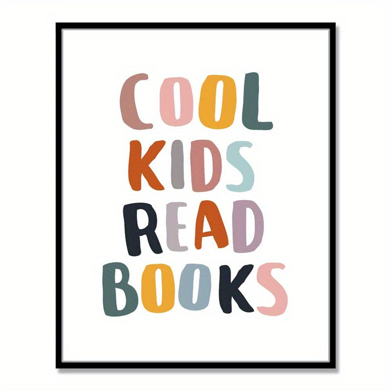 Classroom Students Read Books Wall Decor - Perfect Gift for Book