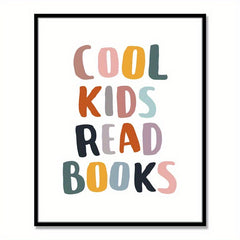 Classroom Students Read Books Wall Decor - Perfect Gift for Book