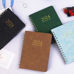 A5 PU Weekly Planner Schedule Notebook Coil Diary
