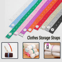 10pcs Travel Clothes Organizer Strap for Luggage Storage