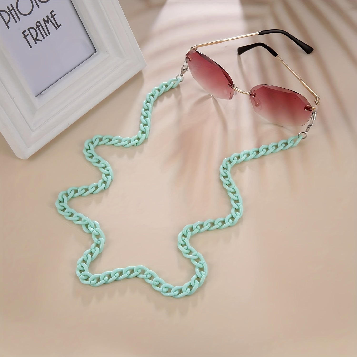 Acrylic Glasses Chain Anti Slip Eyeglasses Lanyard Strap Lightweight