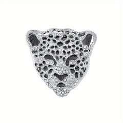 Leopard Head Rhinestones Brooch Lapel Pin Jewelry