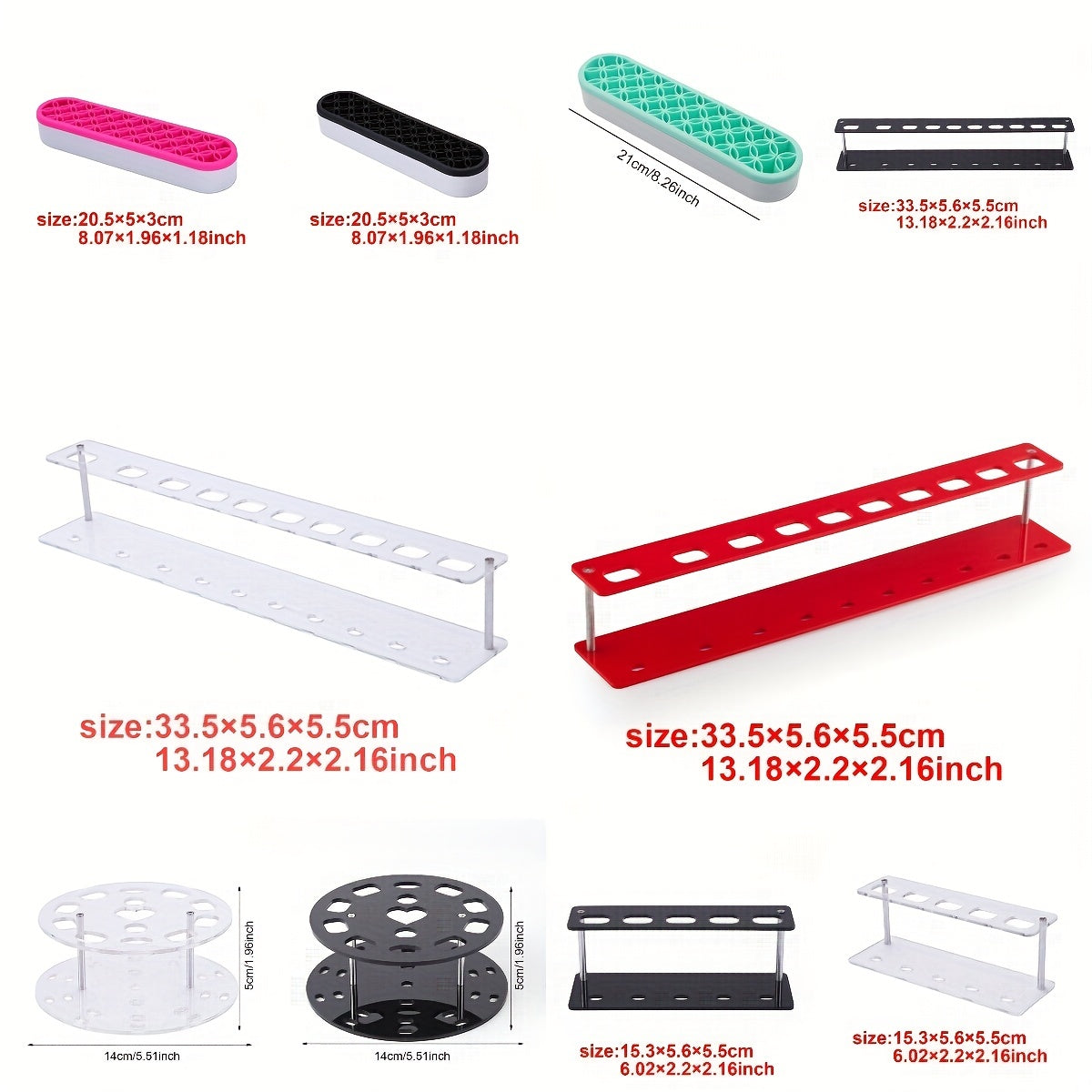 Ink Brushes Holder & Rack for Blending Brushes Crafts Storage