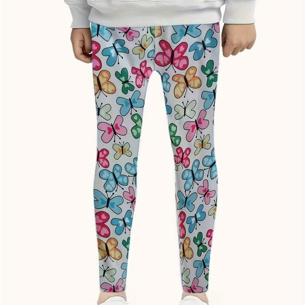 Butterfly Graphic Leggings Girls All Seasons Gift