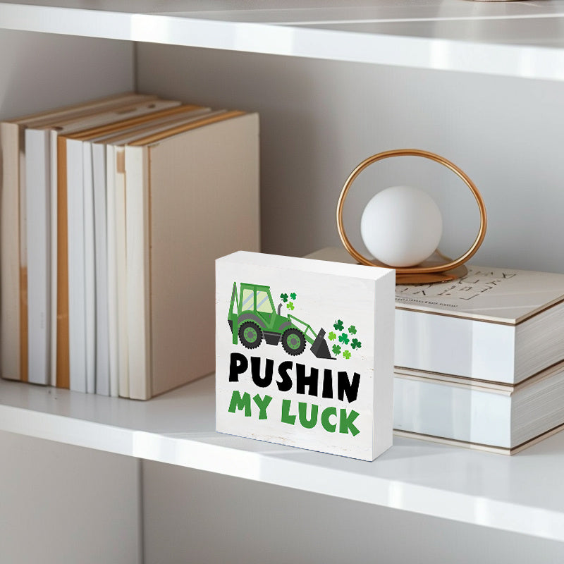 Lucky Charm St Patrick's PVC Sign for Home Bar Cafe Party Decor