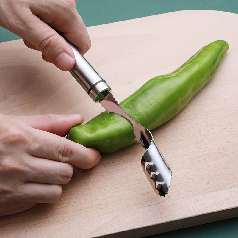 Stainless Steel Pepper Corer Seed Remover Cutter