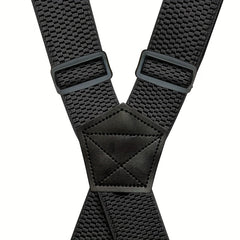 Men's Adjustable Elastic Suspenders For Trousers Braces with 4 Clips