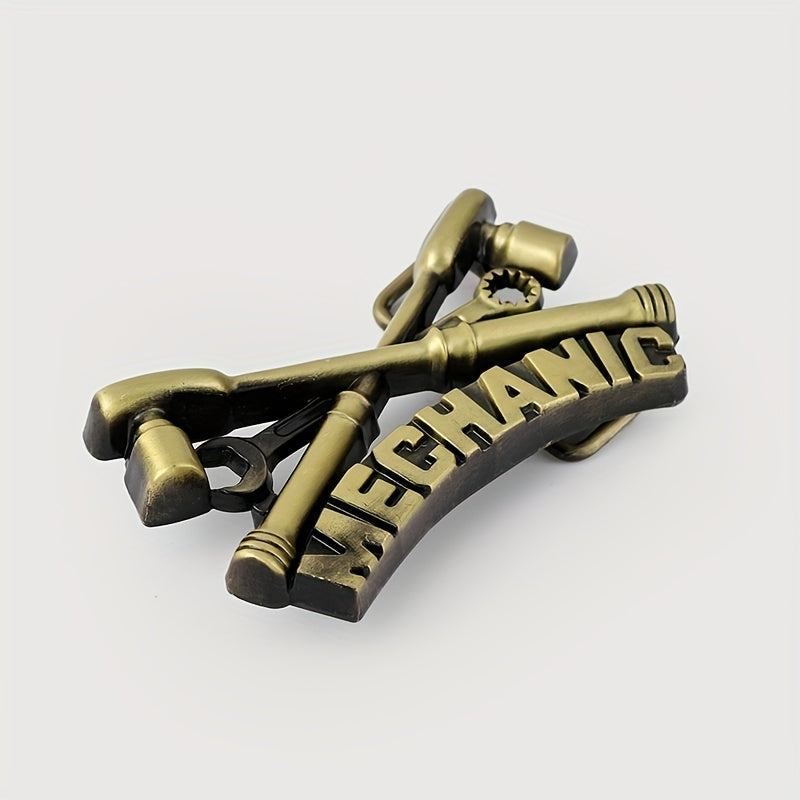 Vintage Tool Wrench Belt Buckle For Women & Men