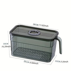 Refrigerator Storage Box With Handle Large Capacity Fresh Keeping Box