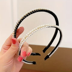 Vintage Faux Pearl Headband for Wedding