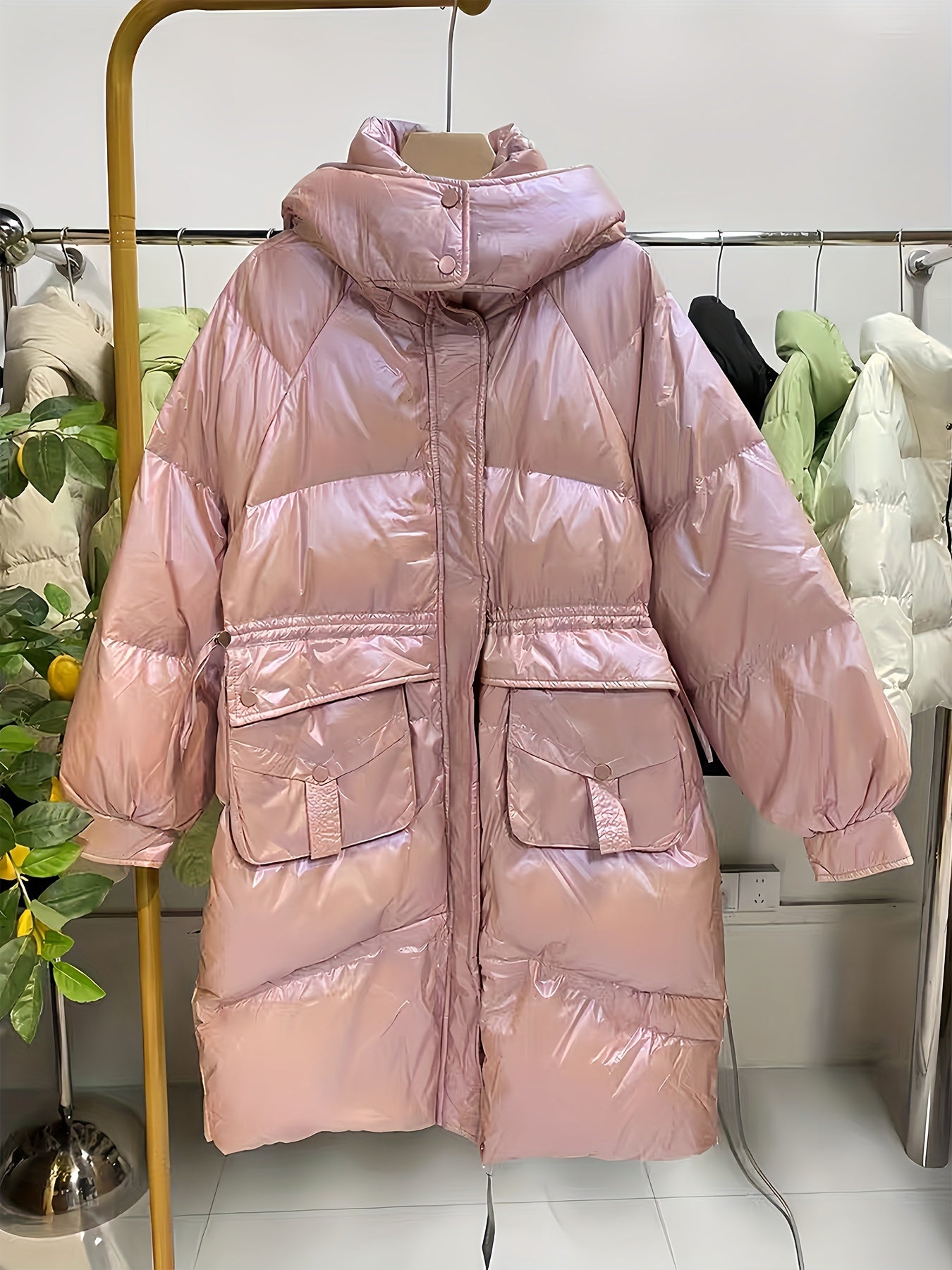 Women's Long Puffer Coat Winter Hooded Jacket