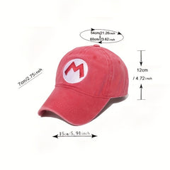 L Embroidery Baseball Cap Solid Washed Dad Hats