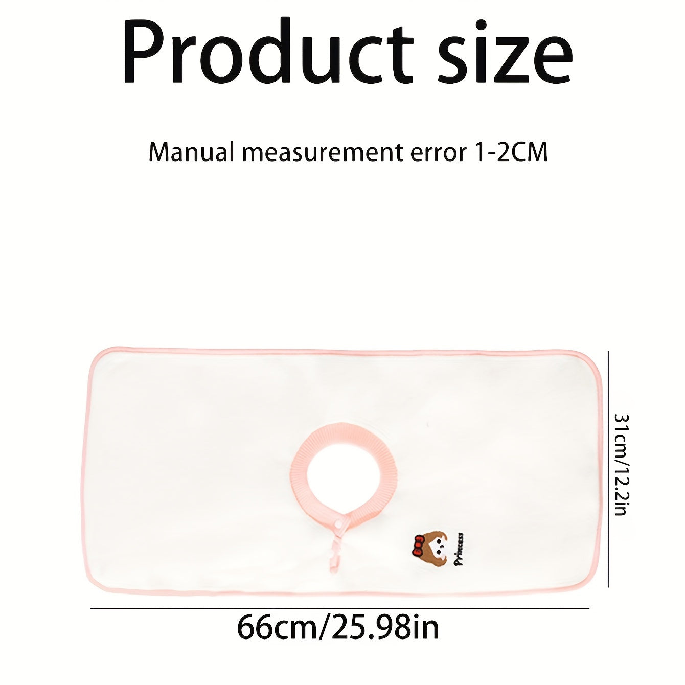 Soft Coral Fleece Bib Waterproof Cartoon Design for Kids