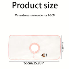 Soft Coral Fleece Bib Waterproof Cartoon Design for Kids