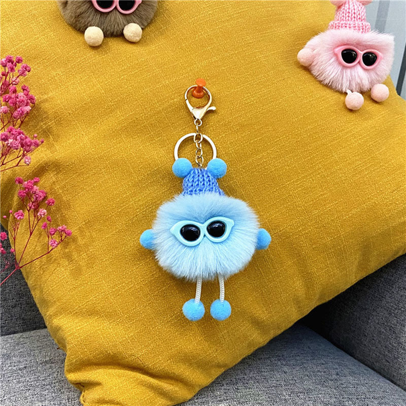 Plush Monster Dust Bunny Elf Snap Hook Key Chain Gift