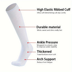 Men's Compression Sport Socks for Basketball Football Training