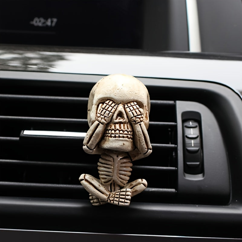 3Pcs Skull Car Air Freshener Clips For Car Interior Vent