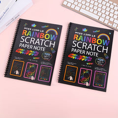 10pcs Scratch Painting Coloring Book Large Size