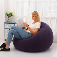 Inflatable Lounge Chair Portable Sofa for Office and Outdoor Picnic