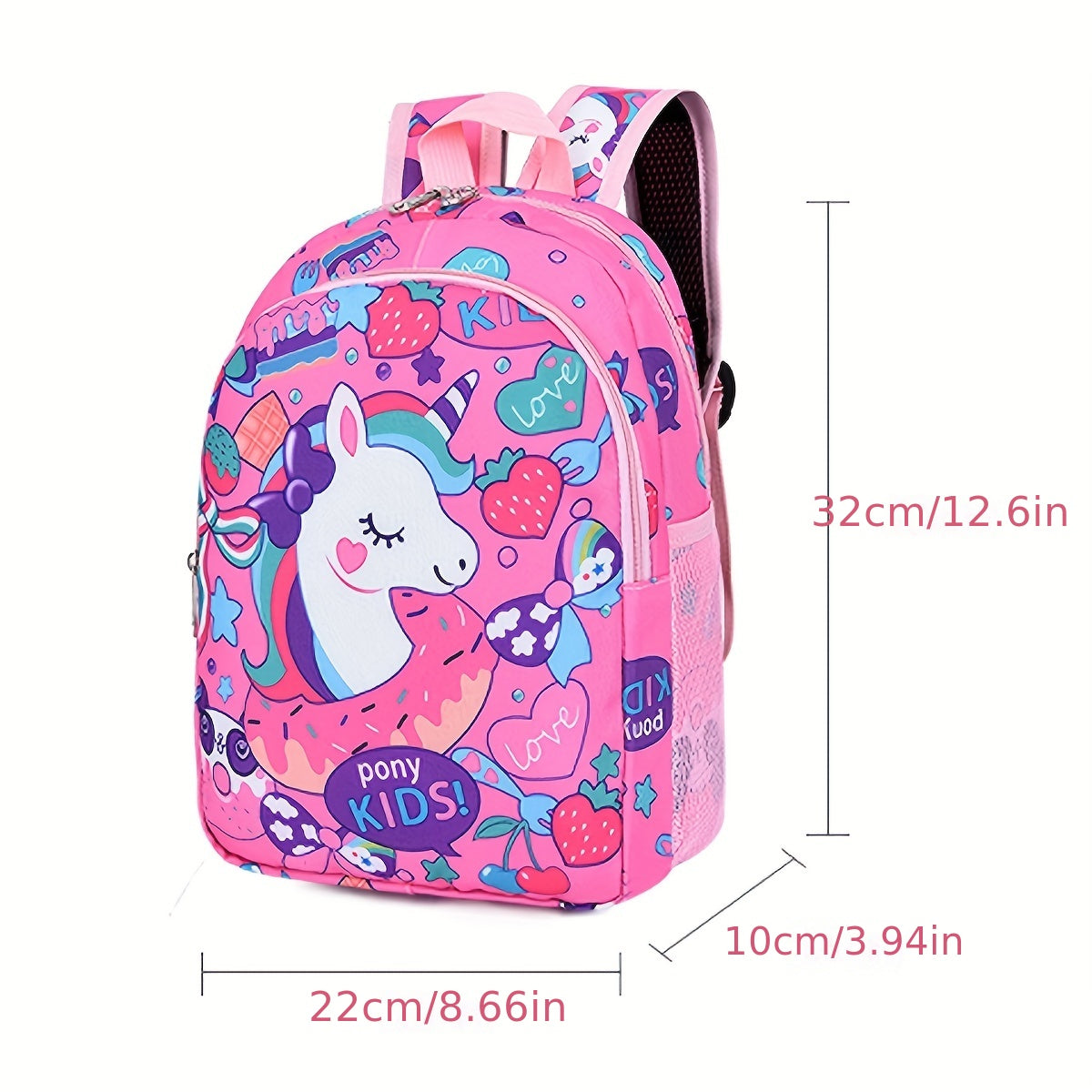 Kids Waterproof Backpack Mermaid Unicorn Kindergarten Lightweight Travel Bag