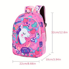 Kids Waterproof Backpack Mermaid Unicorn Kindergarten Lightweight Travel Bag