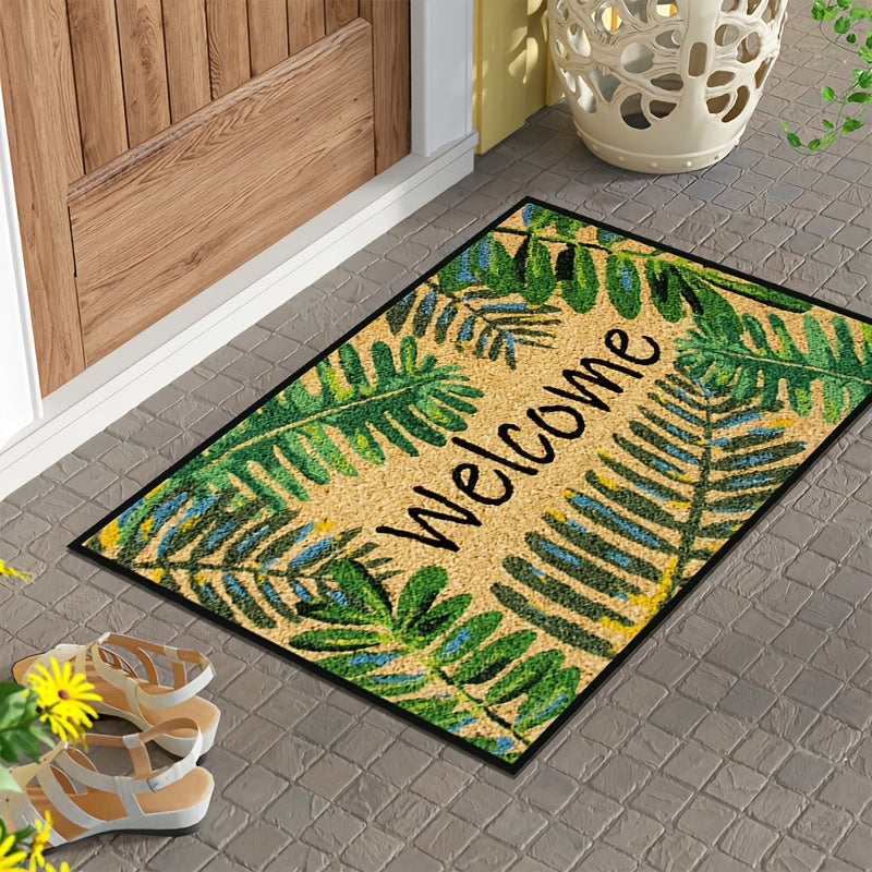 Non-slip Shaggy Fluffy Welcome Door Mat for Indoor/Outdoor Use