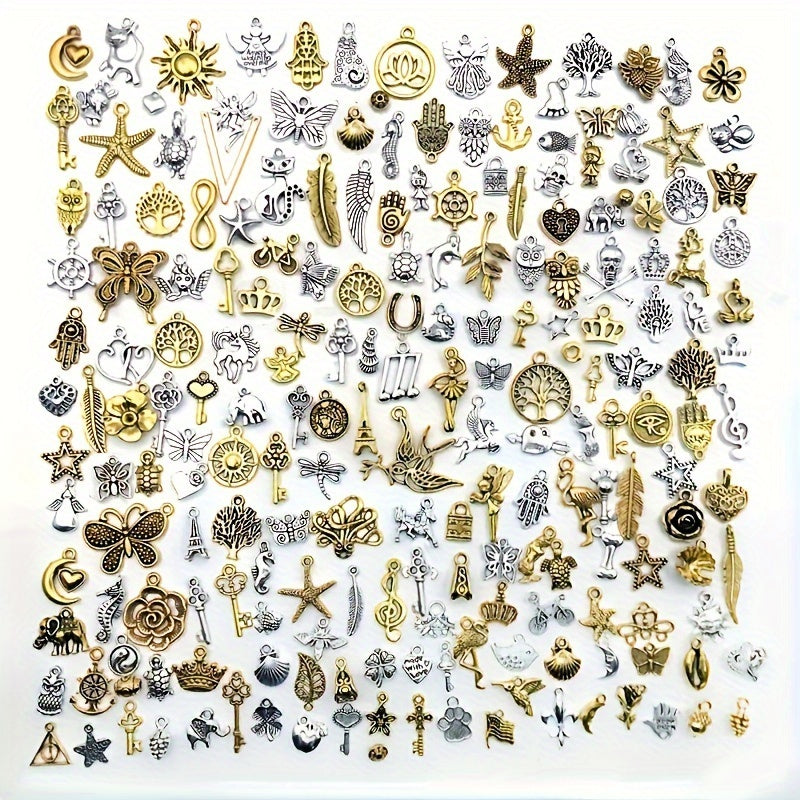 30pcs Mixed Metal Charms for DIY Bracelet Necklace Making