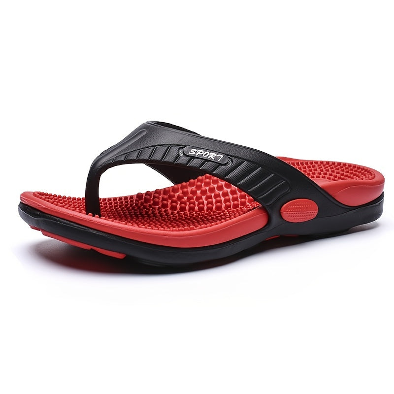 Men Acupressure Massage Flip Flops Lightweight Non Slip Sandals