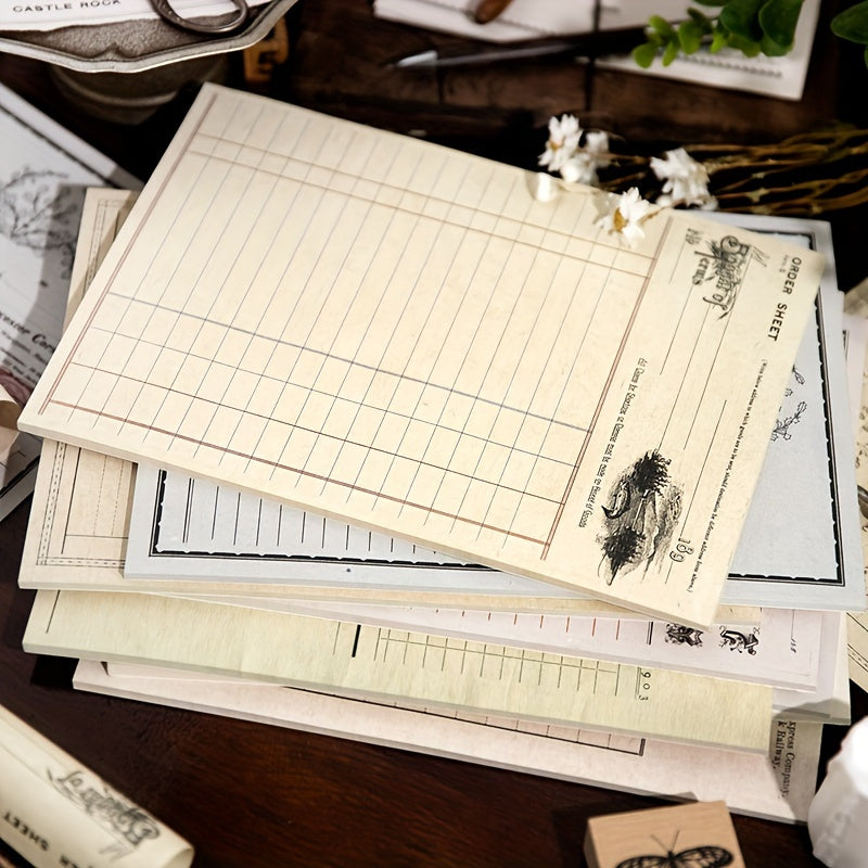 30 Pieces Writing Paper 17x9.8in Journal Diary Decorative Material