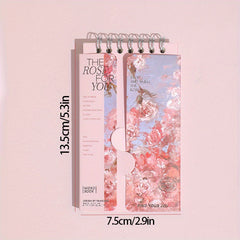1pc 80 Roses And You Series Vocabulary Book Portable Dictation Pocket Notebook