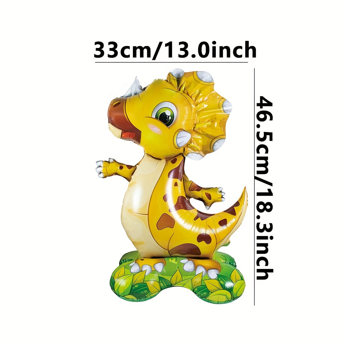 Standing Triceratops Tyrannosaurus Rex Shaped Aluminum Film Balloon