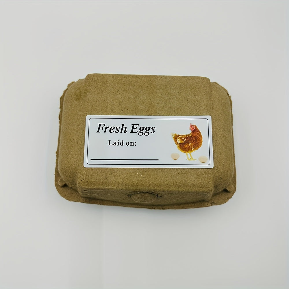 60pcs Egg Sticker Date Label Copperplate Paper Self-Adhesive