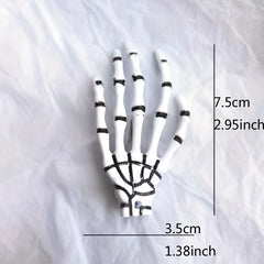 Skeleton Hair Claws Clips Skull Hand Barrettes Zombie Bone Claw Hair Clip