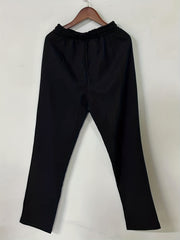 Drawstring Dual Pockets Wide Leg Pants Casual Wear