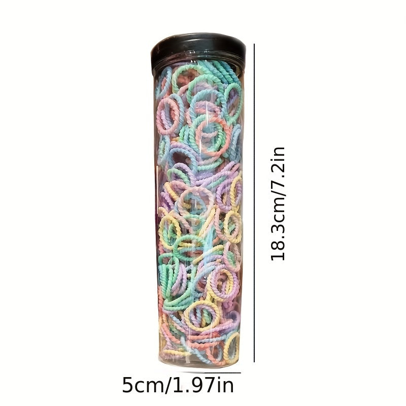 300Pcs Seamless Hair Rings Small Elastic Hair Ties