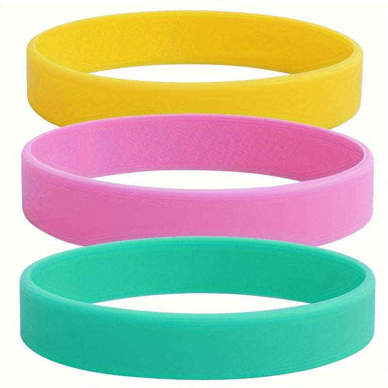 Silicone Rubber Wristband Cuff Bracelet Sports