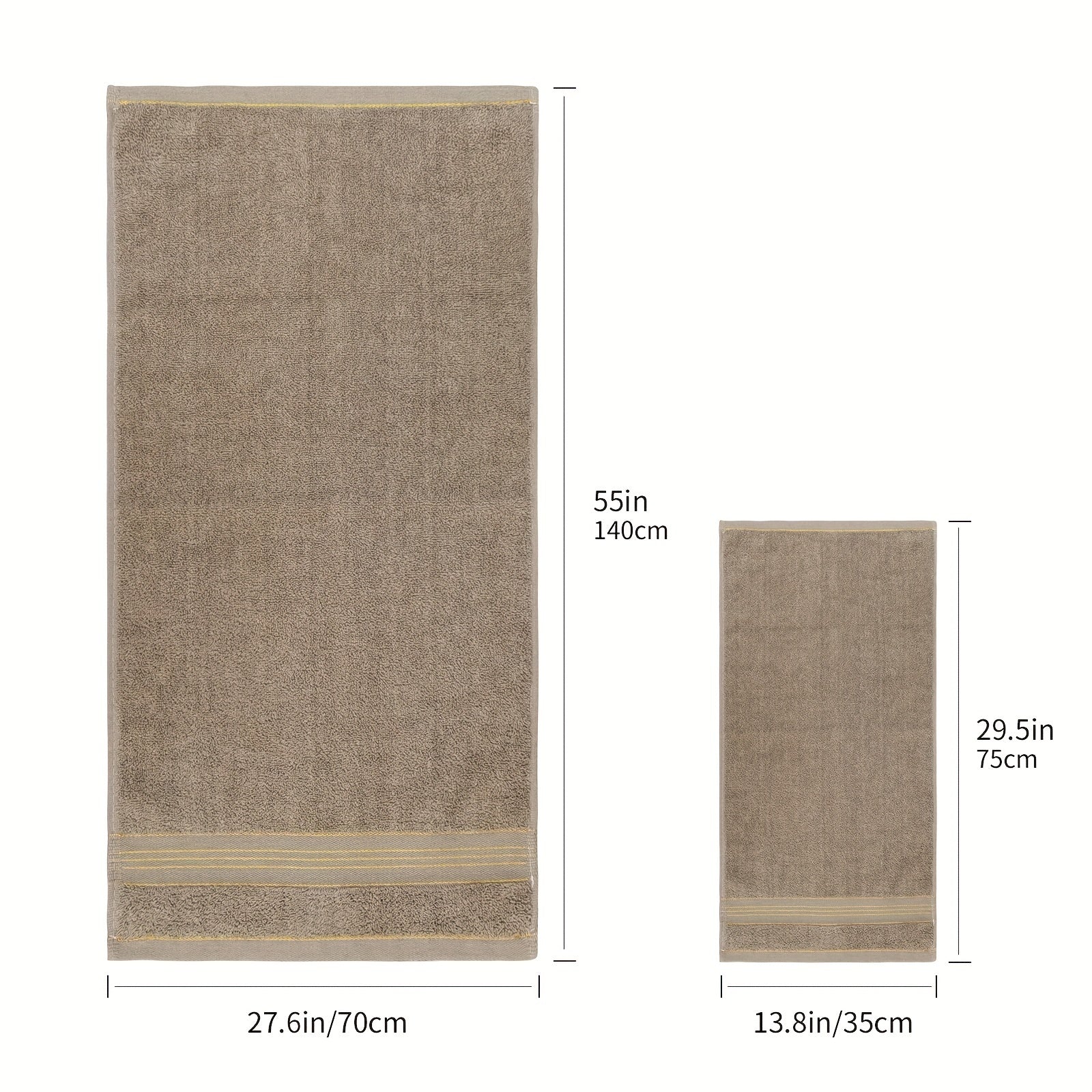 2pcs Embroidered Towel Set, Soft & Absorbent, Family & Bathroom Decor