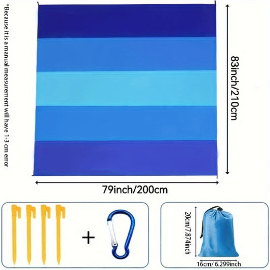 Portable Waterproof Beach Blanket for 1-4 People
