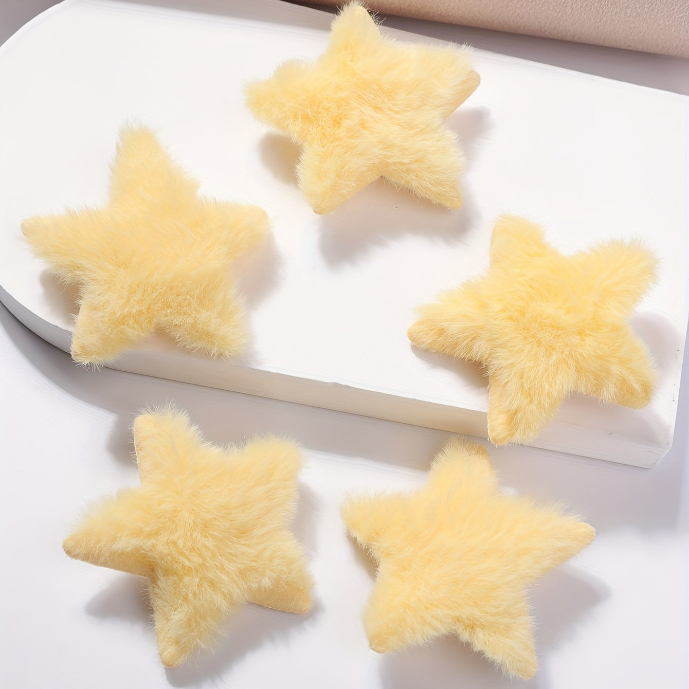 5pcs Plush Star Hair Clip Y2K Bangs Clip