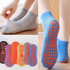 6 Pairs Non Slip Yoga Socks Low Cut Comfy Socks for Youth Adult