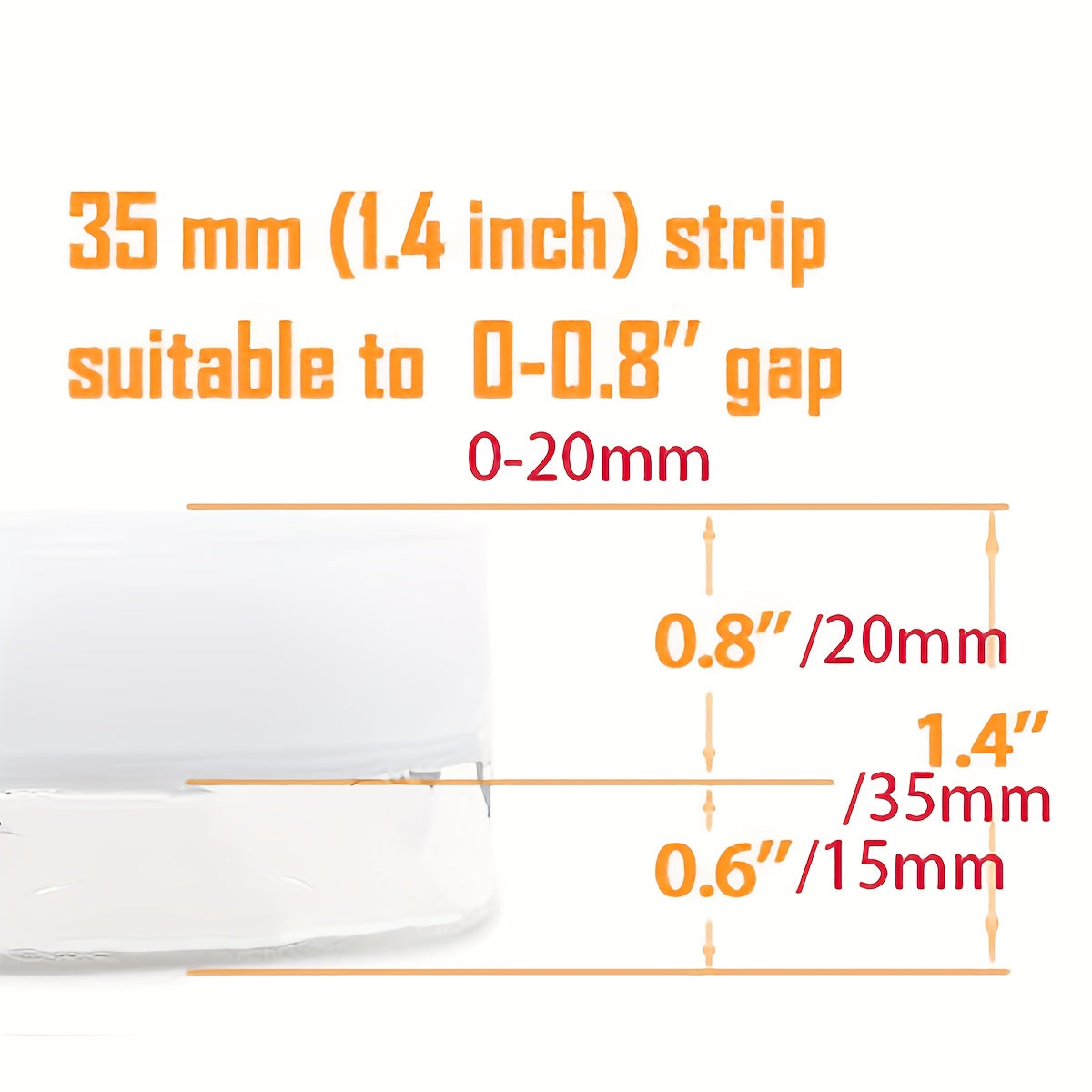 16.5ft Silicone Weather Stripping Tape for Doors & Windows
