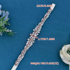 Handcrafted Rhinestone Bridal Sash Wedding Dress Accessory for Parties