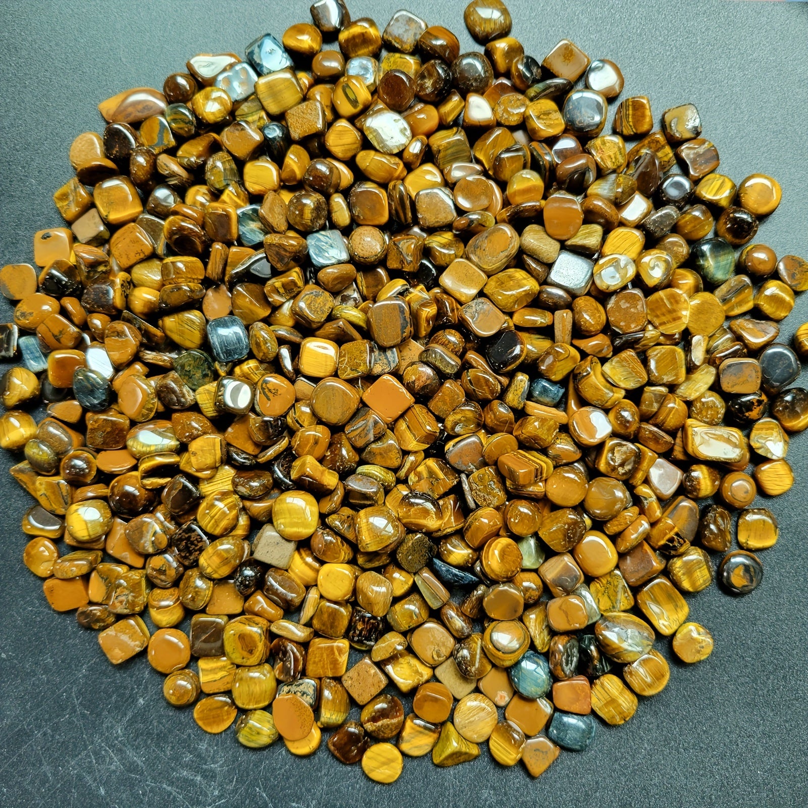 2OZ 4OZ Natural Tiger's Eye Rough Stones for Tumbling Wicca Reiki Healing