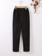 Boys Soft Corduroy Long Pants with Pocket