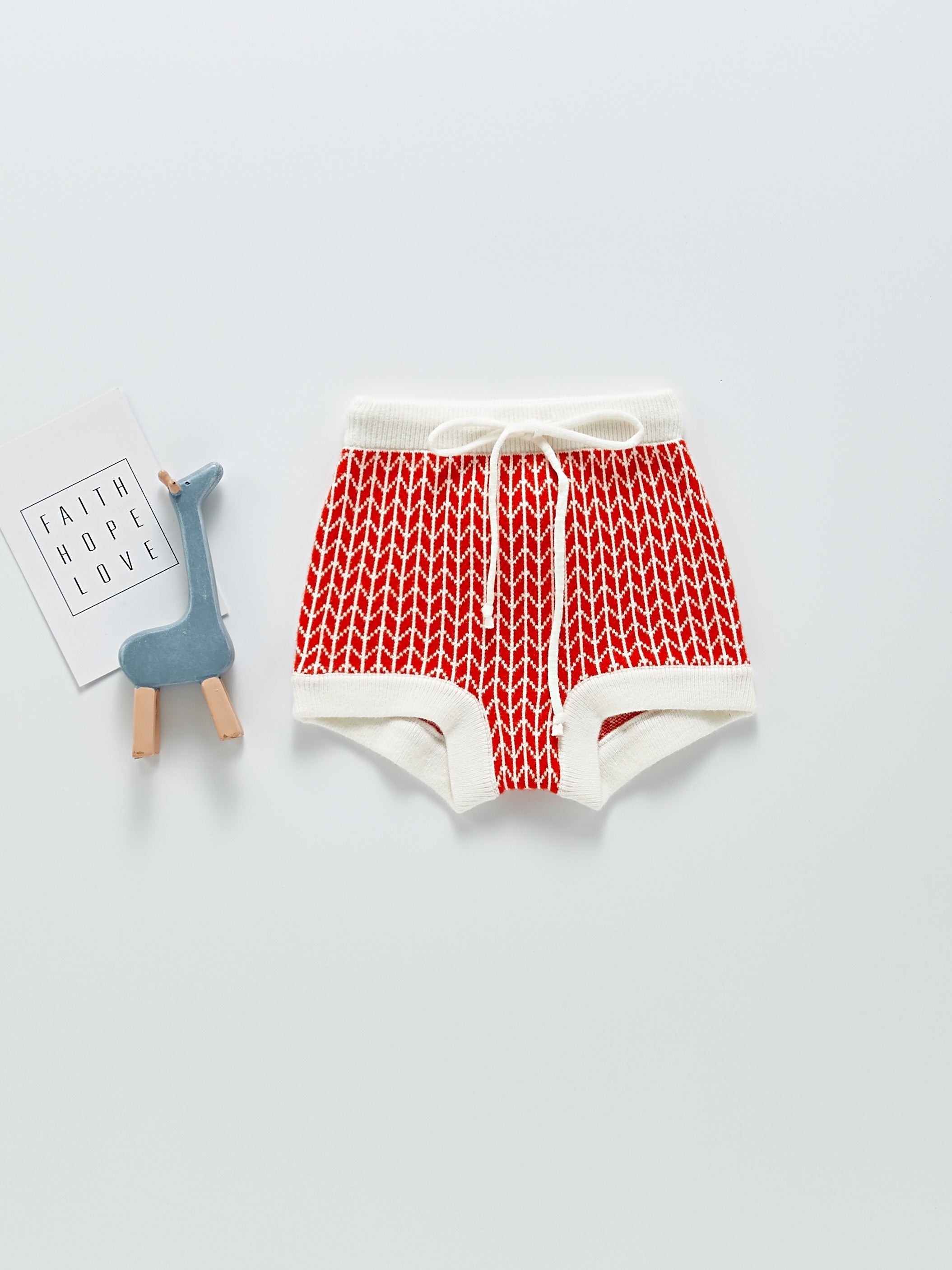 Baby Cotton Striped Pants Drawstring Short Pants