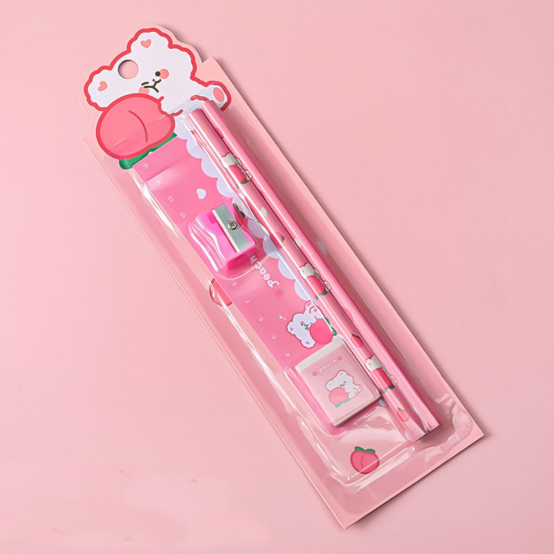 Cartoon Pencil Set - Student Learning Stationery - Small Gift